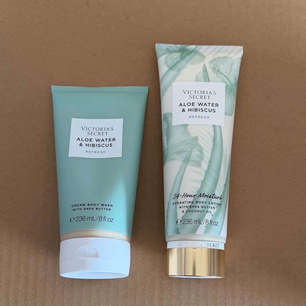 VS Aloe Water & Hibiscus Cream Body Wash & Body Lotion Full Size - Picture 6 of 10